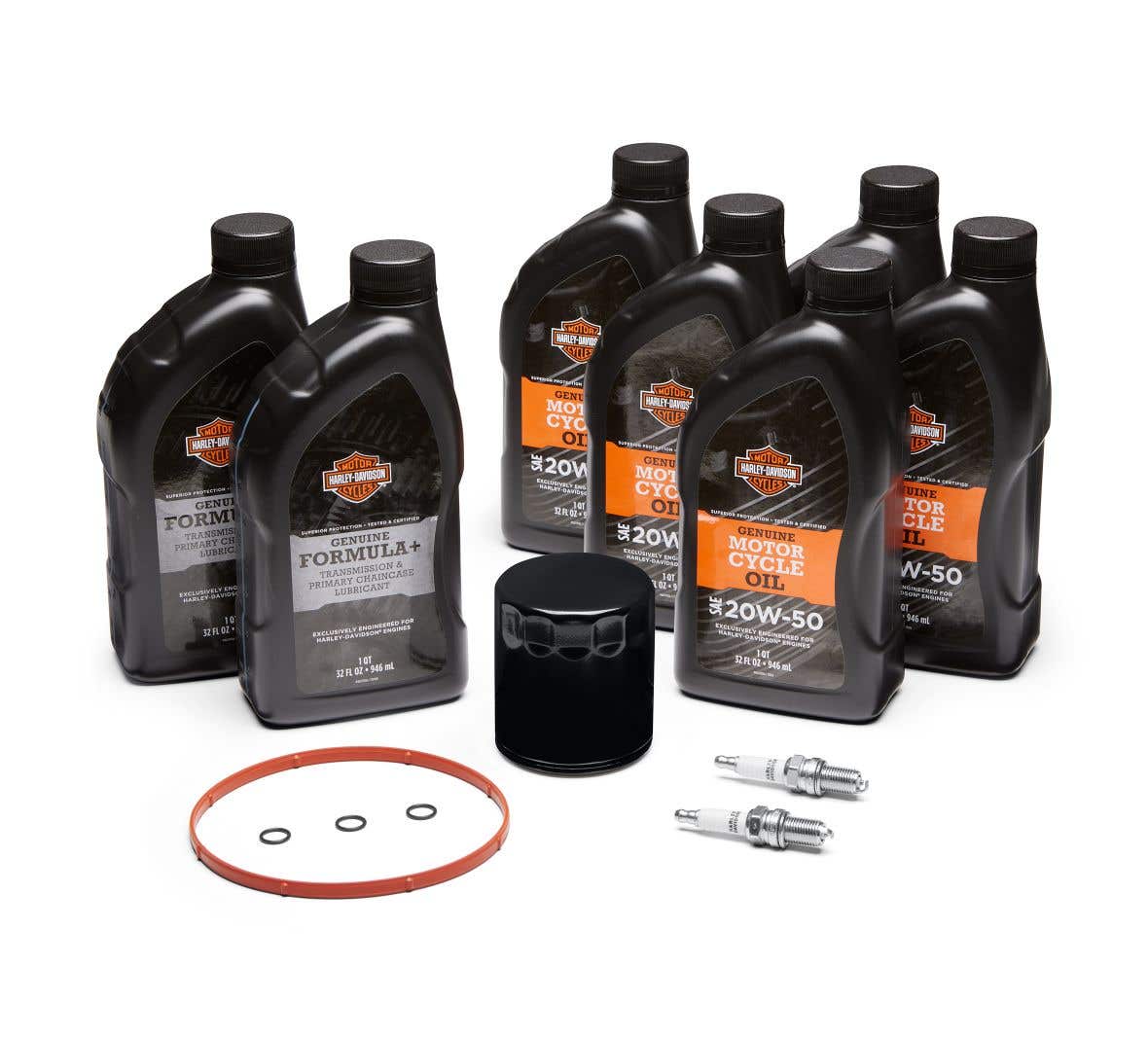 HARLEY-DAVIDSON TWIN CAM 20W50/FORMULA+ TUNE UP KIT  BLACK FILTER