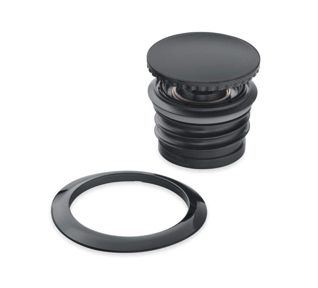 HARLEY-DAVIDSON FLUSH-MOUNT FUEL CAP- GLOSS BLACK