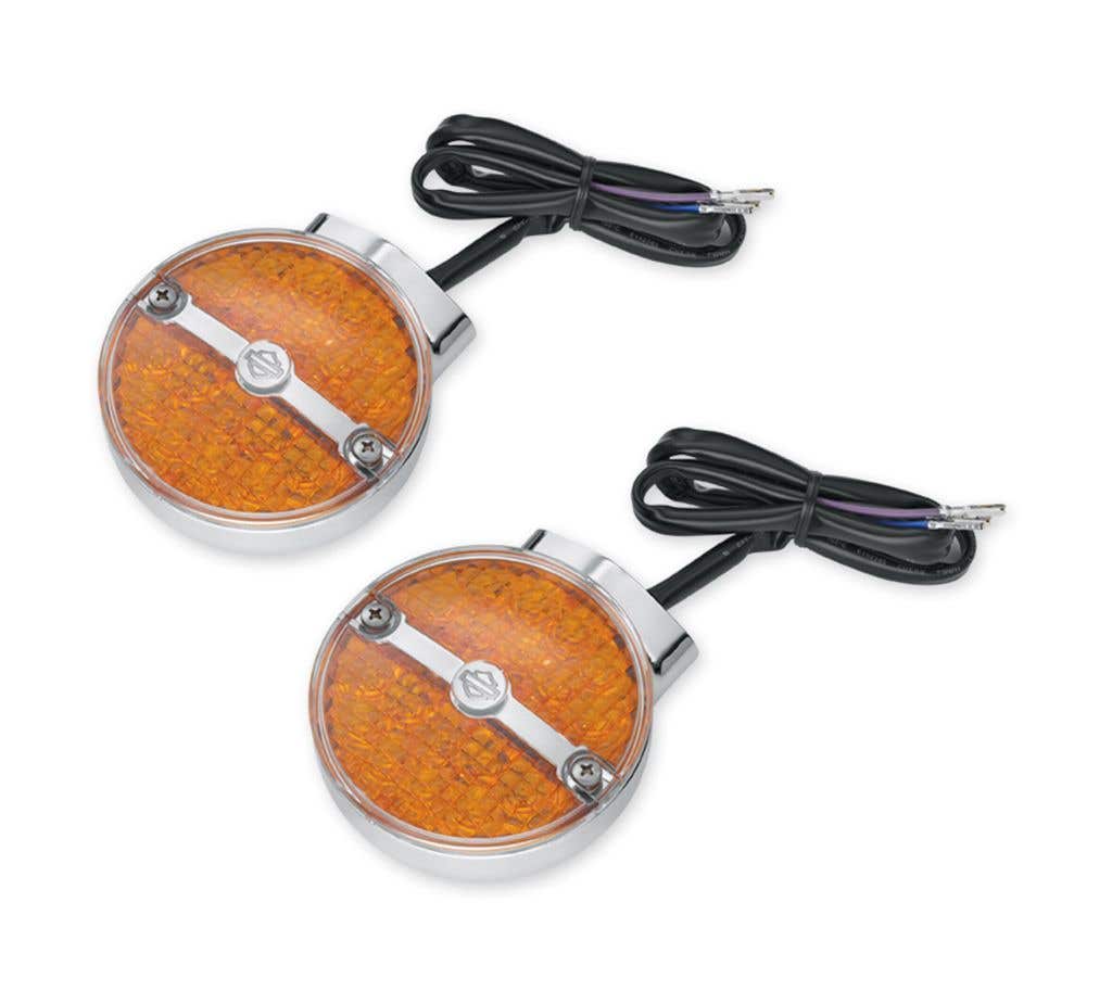 HARLEY-DAVIDSON FRONT LED FLAT LENS TURN SIGNAL KIT