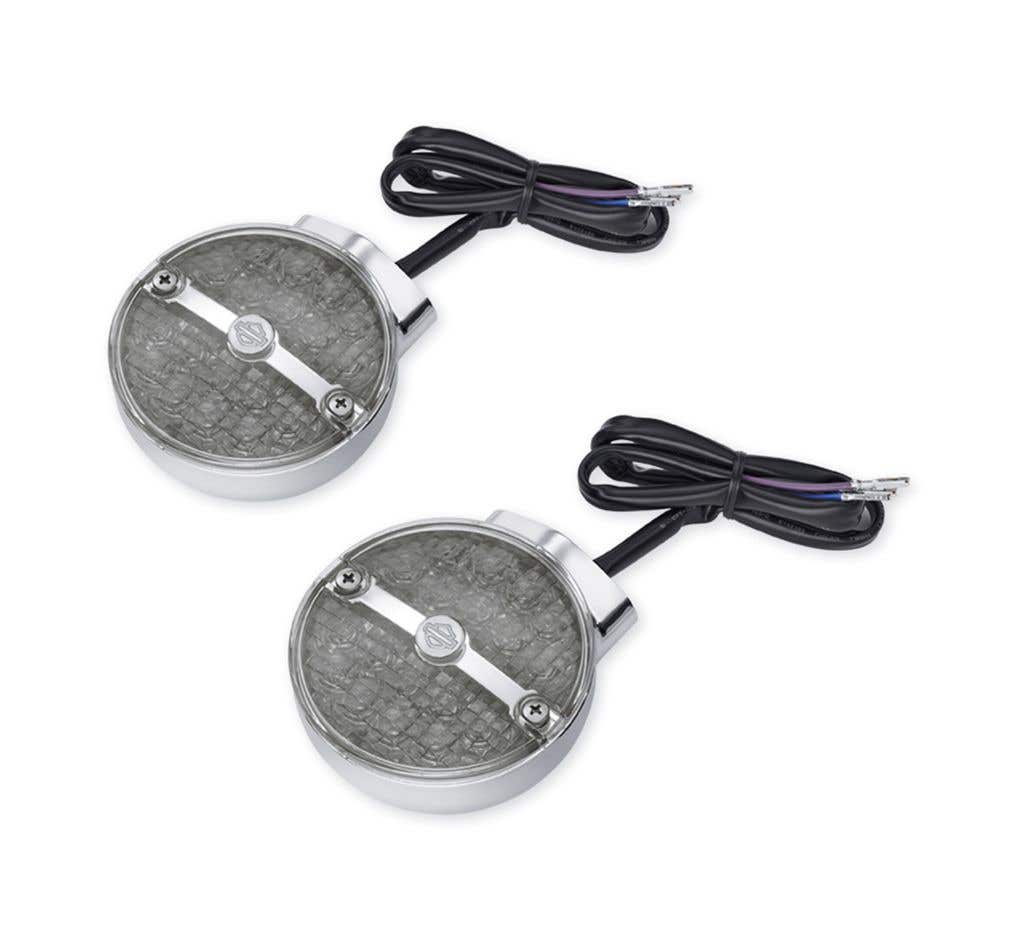 HARLEY-DAVIDSON FRONT LED FLAT LENS TURN SIGNAL KIT