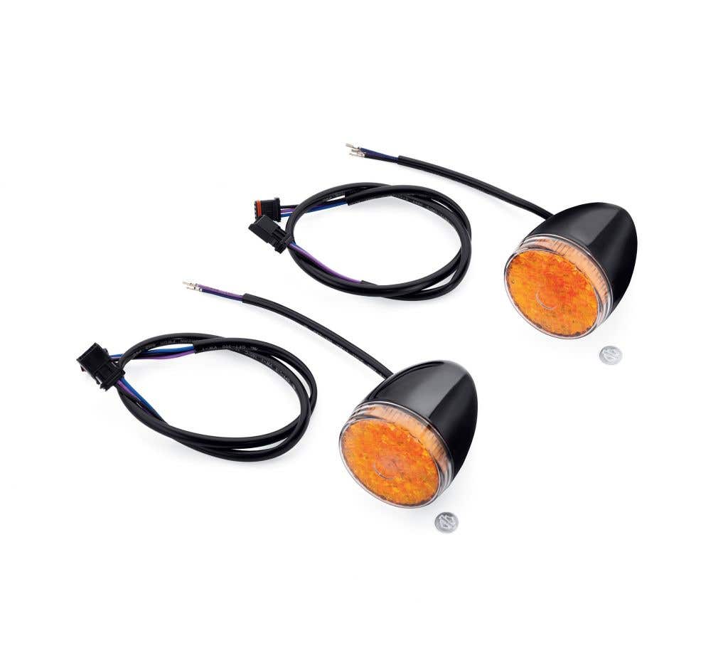 HARLEY-DAVIDSON LED BULLET TURN SIGNAL KIT - FRONT