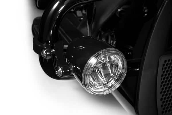 HARLEY-DAVIDSON DAYMAKER REFLECTOR LED FOG LAMPS GLOSS BLACK HOUSING