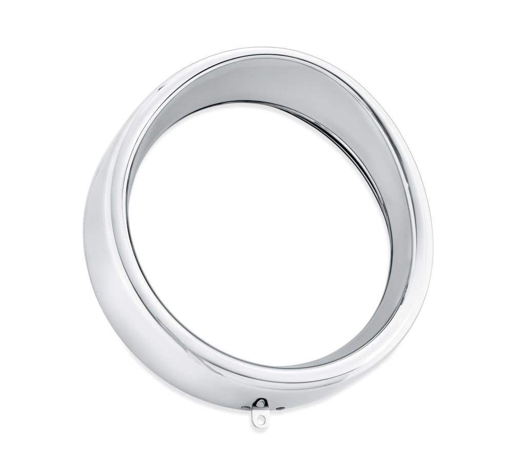 HARLEY-DAVIDSON CHROME HEADLAMP VISOR TRIM RING