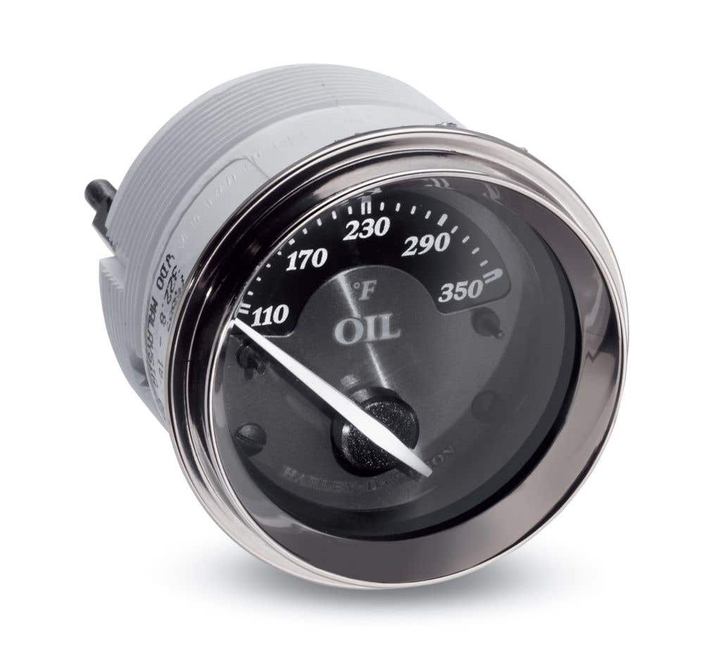 HARLEY-DAVIDSON FAIRING MOUNT OIL TEMPERATURE GAUGE - FAHRENHEIT