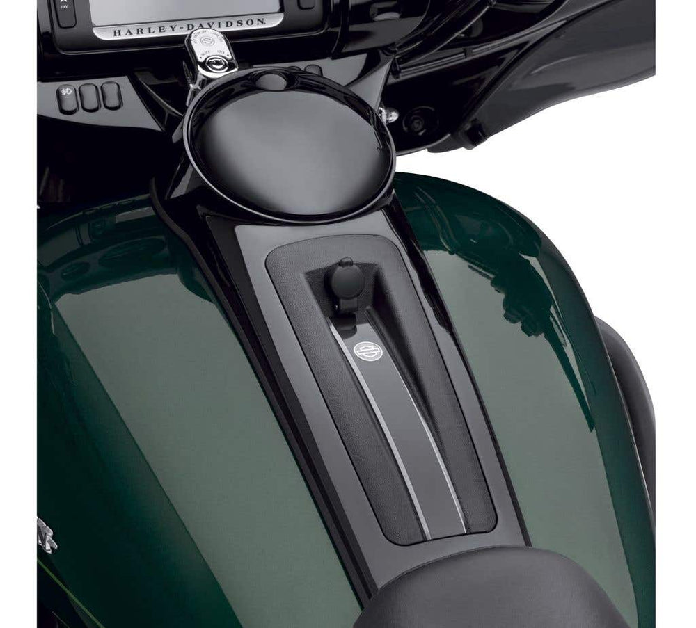 HARLEY-DAVIDSON GLOSS BLACK CONSOLE KIT - WITH CB COMMUNICATIONS PORT