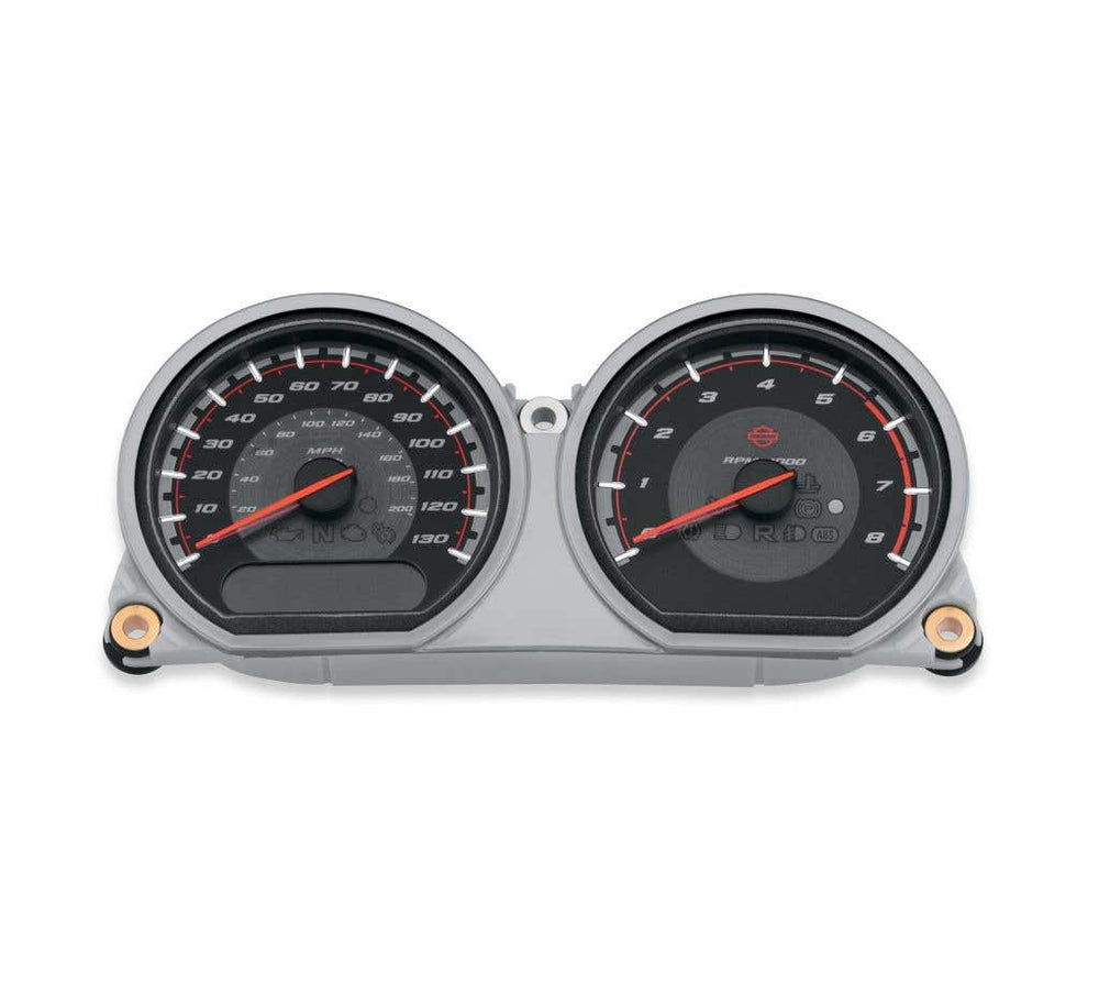 HARLEY-DAVIDSON CUSTOM FACE GAUGES - SPEEDO / TACH CLUSTER - MPH/KM/H