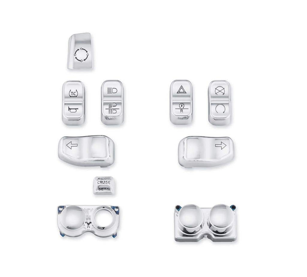 HARLEY-DAVIDSON CHROME SWITCH CAP KIT