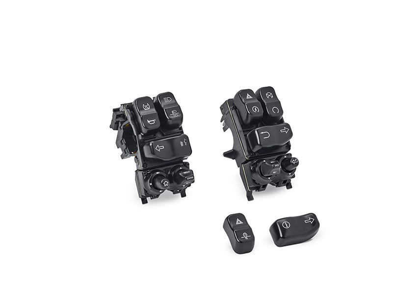 Trichtu Mount 6-Piece Switch Button Cover Caps – Fits Harley Dyna & Softail (1996-2013)