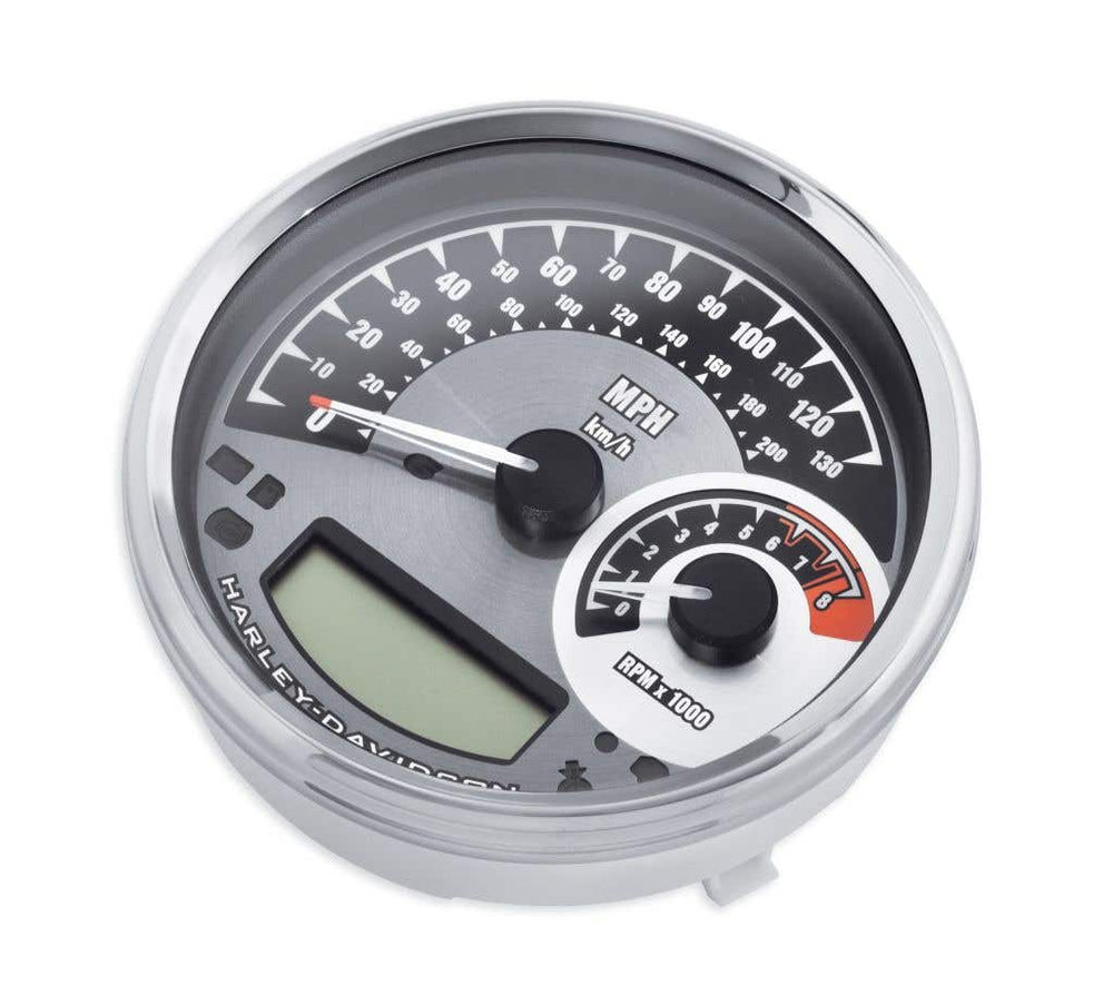 HARLEY-DAVIDSON BLACK DIAL ANALOG SPEEDOMETER/TACHOMETER