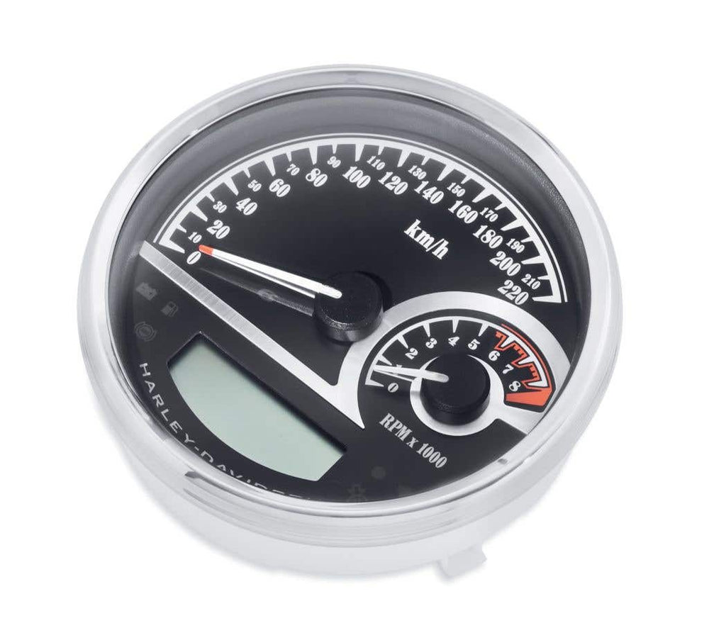 HARLEY-DAVIDSON BLACK DIAL ANALOG SPEEDOMETER/TACHOMETER