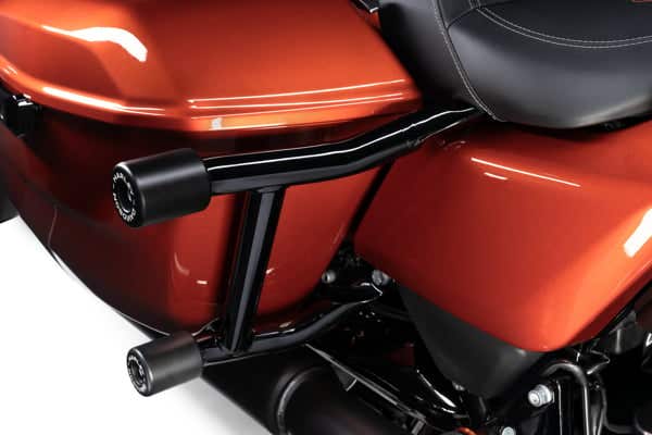 HARLEY-DAVIDSON SADDLEBAG TIP-OVER BAR SET BLACK