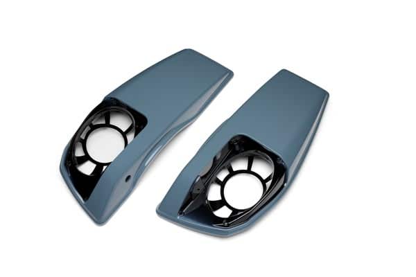 HARLEY-DAVIDSON SADDLEBAG SPEAKER LIDS - SHARKSKIN BLUE