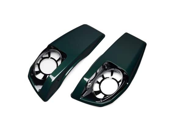 HARLEY-DAVIDSON SADDLEBAG SPEAKER LIDS - ALPINE GREEN