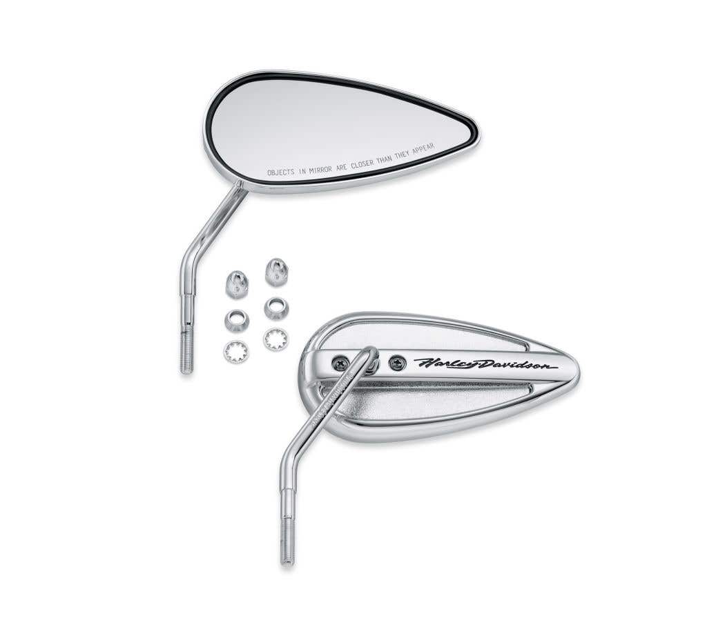 HARLEY-DAVIDSON SCRIPT TEARDROP MIRRORS