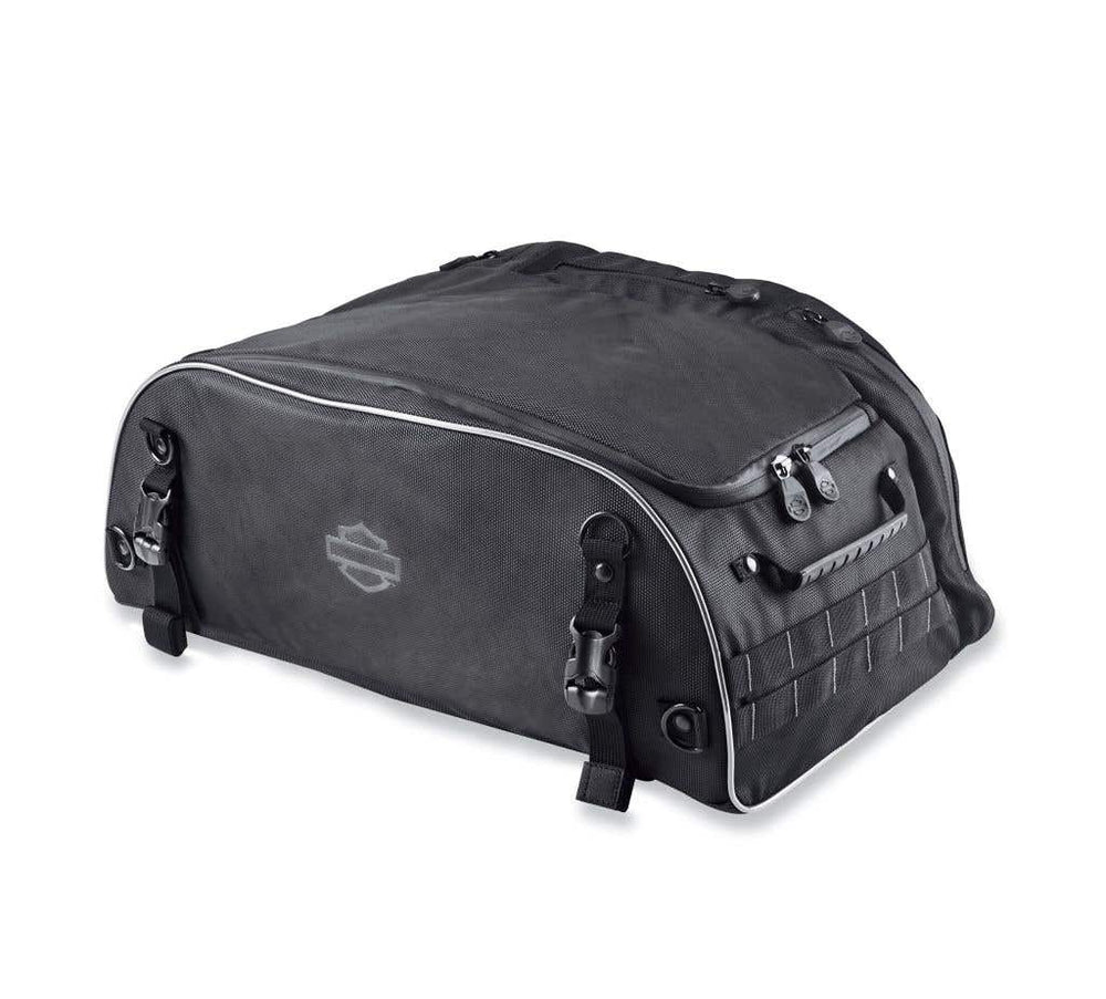 HARLEY-DAVIDSON ONYX PREMIUM LUGGAGE COLLECTION COLLAPSIBLE T-PAK RACK BAG