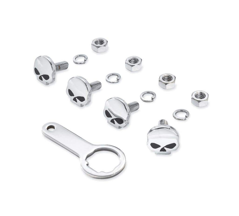 HARLEY-DAVIDSON SKULL LICENSE PLATE MOUNTING HARDWARE BOLTS