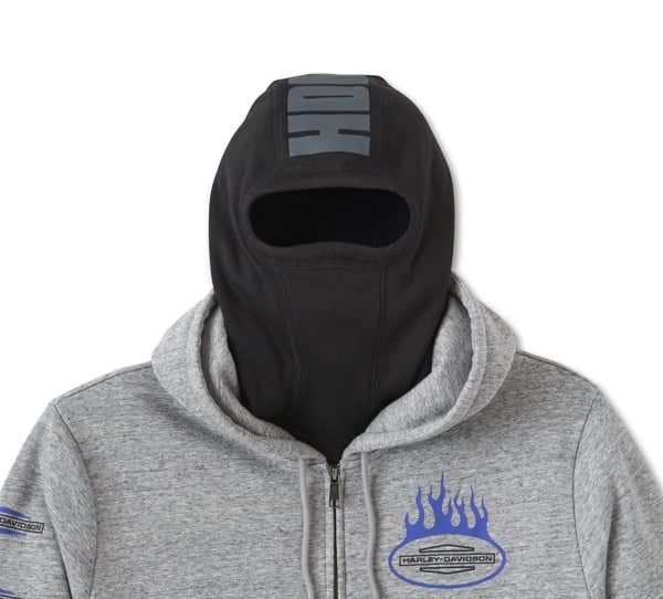 HARLEY-DAVIDSON MENS ROARING BALACLAVA HOODIE