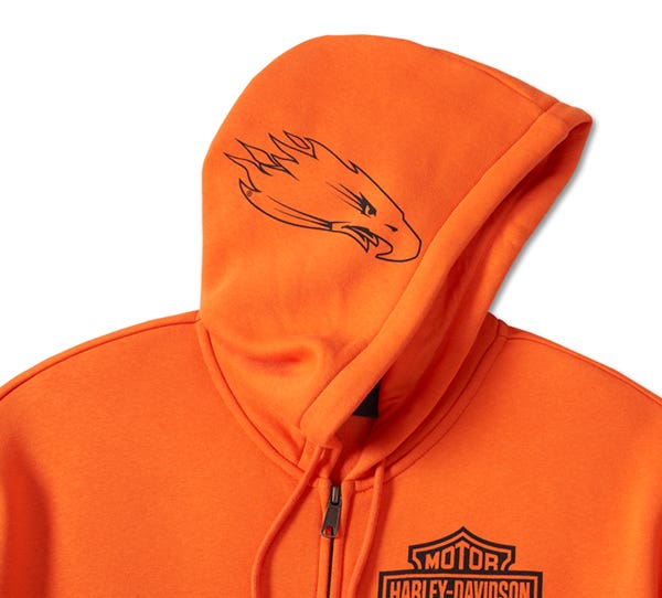 HARLEY-DAVIDSON MENS ZIP-UP HOODIE
