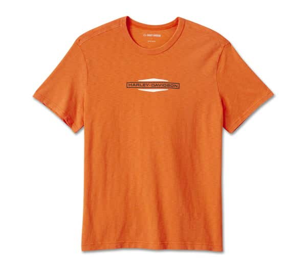 HARLEY-DAVIDSON MENS STACKED BAR & SHIELD SLUB TEE