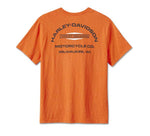 HARLEY-DAVIDSON MENS STACKED BAR & SHIELD SLUB TEE