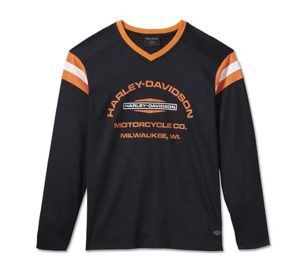 HARLEY-DAVIDSON MENS PLAY ON MESH JERSEY