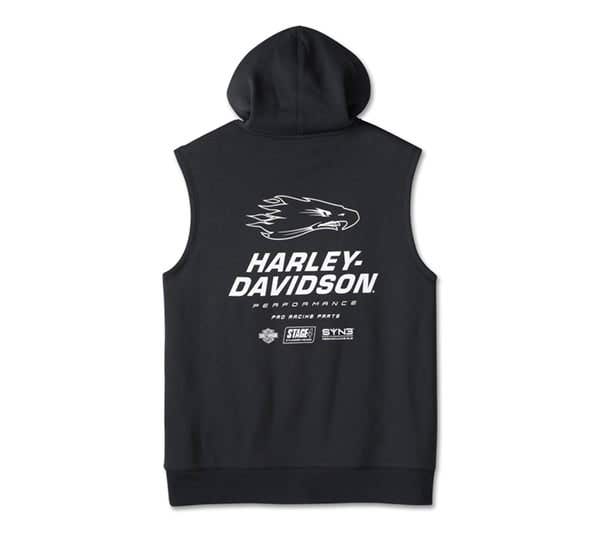 HARLEY-DAVIDSON MENS SLEEVELESS HOODIE