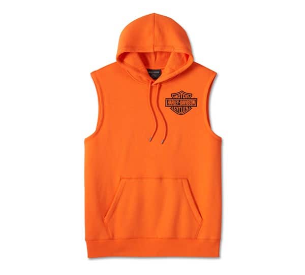 HARLEY-DAVIDSON MENS SLEEVELESS HOODIE