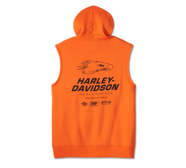 HARLEY-DAVIDSON MENS SLEEVELESS HOODIE