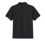 HARLEY-DAVIDSON MENS STACKED BAR & SHIELD POLO