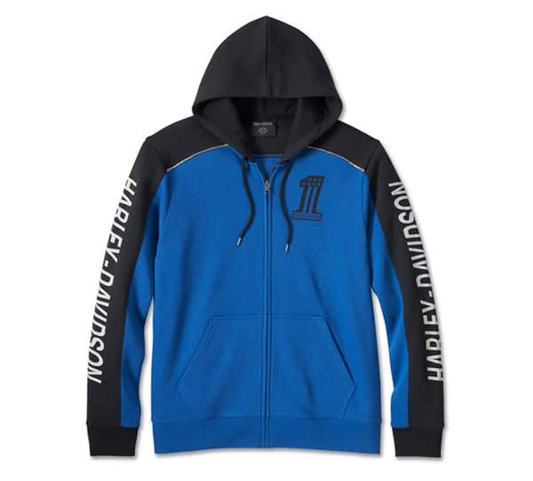 HARLEY-DAVIDSON MENS #1 VICTORY ZIP-UP HOODIE