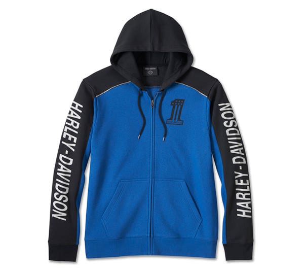 HARLEY-DAVIDSON MENS #1 VICTORY ZIP-UP HOODIE