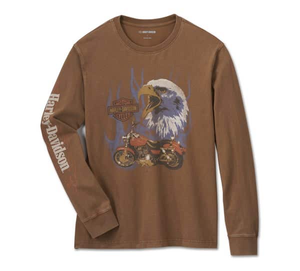 HARLEY-DAVIDSON MENS H-D EAGLE RIDER LONG SLEEVE TEE