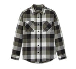 HARLEY-DAVIDSON MENS ESSENCE LONG SLEEVE FLANNEL SHIRT