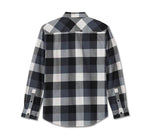 HARLEY-DAVIDSON MENS ESSENCE LONG SLEEVE FLANNEL SHIRT