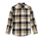 HARLEY-DAVIDSON MENS ESSENCE LONG SLEEVE FLANNEL SHIRT