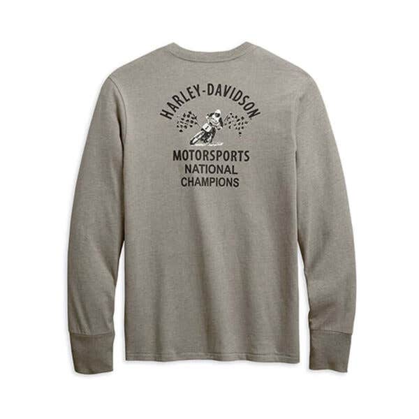 HARLEY-DAVIDSON MENS MENS MOTORSPORTS SLIM FIT LONG SLEEVE TEE