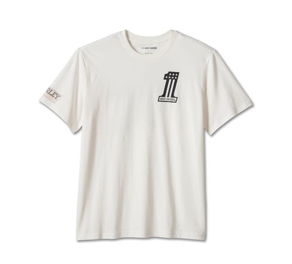 HARLEY-DAVIDSON MENS #1 RACING TEE