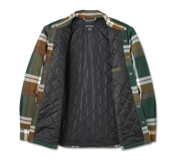 HARLEY-DAVIDSON MENS IN BETWEEN THE LINE SHIRT JACKET