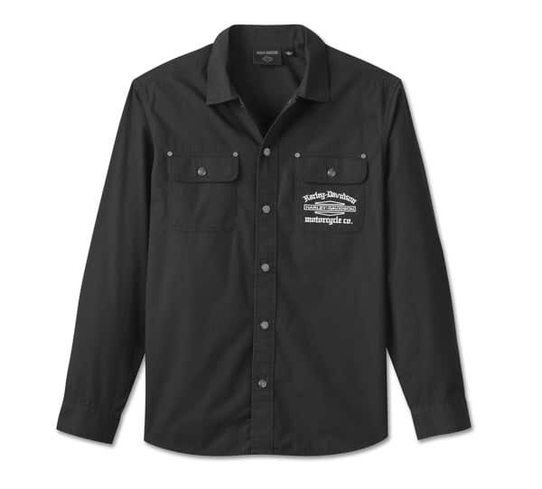 HARLEY-DAVIDSON MENS WORKER LONG SLEEVE OVERSHIRT