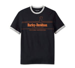 HARLEY-DAVIDSON MENS #1 RACING RINGER TEE