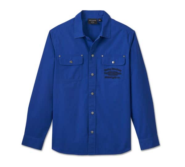 HARLEY-DAVIDSON MENS WORKER LONG SLEEVE OVERSHIRT