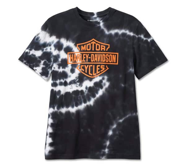 HARLEY-DAVIDSON MENS BAR & SHIELD TIE DYE TEE