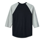 HARLEY-DAVIDSON MENS FACTORY RAGLAN TEE