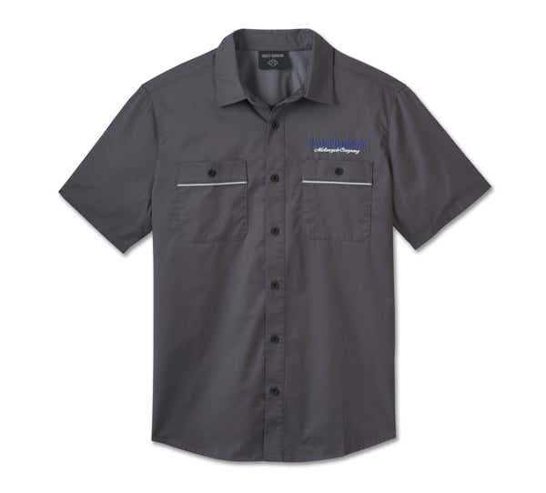 HARLEY-DAVIDSON MENS H-D TECH THE END LINE SHORT SLEEVE SHIRT