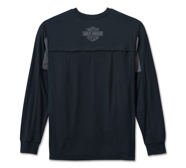 HARLEY-DAVIDSON MENS FACTORY PERFORMANCE LONG SLEEVE TEE