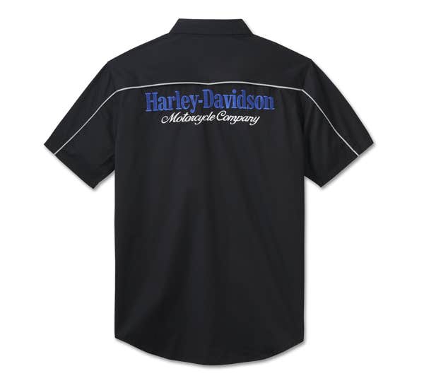 HARLEY-DAVIDSON MENS H-D TECH THE END LINE SHORT SLEEVE SHIRT