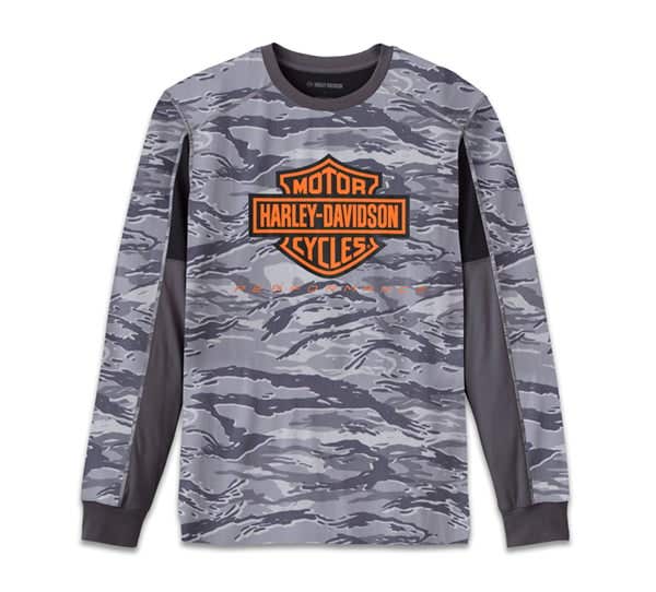 HARLEY-DAVIDSON MENS FACTORY PERFORMANCE LONG SLEEVE TEE