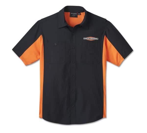 HARLEY-DAVIDSON MENS H-D TECH MILWAUKEE SHORT SLEEVE SHIRT