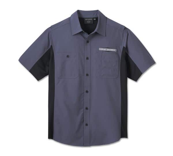 HARLEY-DAVIDSON MENS H-D TECH MILWAUKEE SHORT SLEEVE SHIRT