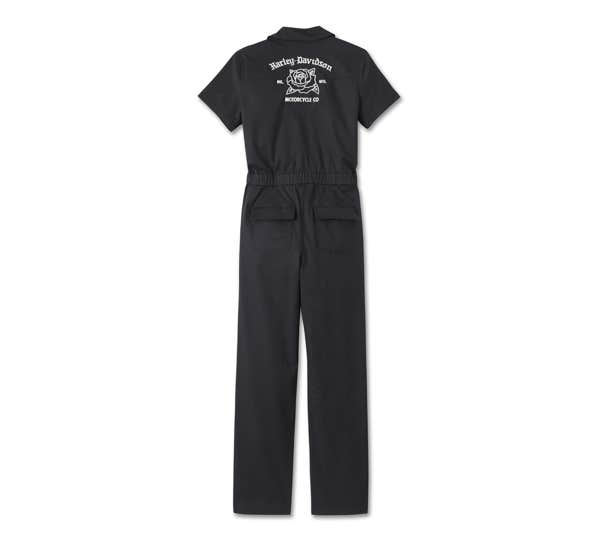 HARLEY-DAVIDSON WOMENS OLD ENGLISH ROSE COVERALL